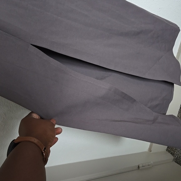 LPA SANTINO Maxi Grey Tie Front Elegant Long Sleeve Dress Size M FORMAL EVENT - Picture 8 of 11